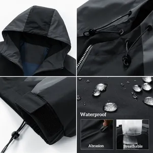 LAYENNE Giacca Antivento con Cappuccio Idrorepellente, Moda All'Ingrosso, Giacca Unisex per Escursionismo e Attività All'Aperto - Product Image 4