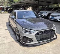 Nouveau capot moteur en fibre de carbone style requin avec installation par boulons et boulons inclus pour Audi A4 B9 2017-2024 ventilé