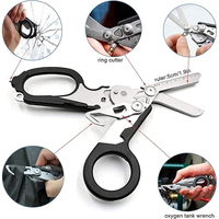 Ciseaux multifonctions, ciseaux tactiques pliants pour premiers secours, outils de survie en plein air, outils combinés