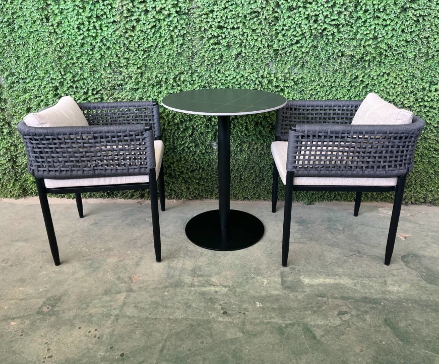 Hot sale mixed material cheap patio furniture outdoor dining chair garden dining tables