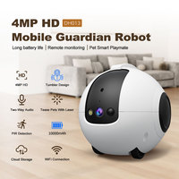 Robot Mascota con IA y Recarga Automática, Visión Nocturna a Todo Color de 4MP 1440P y 360° °   Cámara Interactiva Remota PTZ para Perros y Gatos