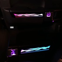 Kit de bande lumineuse d'ambiance pour l'intérieur de la voiture, 64 couleurs, style ciel étoilé, commande par application, pour Land Rover Range Rover 2007-2012