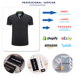 <span class=keywords><strong>Polo</strong></span> da <span class=keywords><strong>Golf</strong></span> da uomo tinta unita in tinta unita con Logo ricamato in cotone/poliestere con stampa personalizzata - Product Image 3