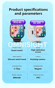 2026 <span class=keywords><strong>Hot</strong></span> M16 4G Videogesprek Smartwatch, IP67 Waterdichte Fitness Tracker met Hartslagmeter & Social Apps - Product Image 6