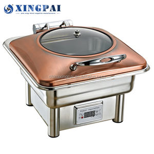 XINGPAI équipement de restauration chauffe-plats pour buffet ensemble de buffet chauffe-plats en acier inoxydable contrôle de la température - Product Image 4