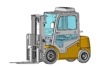 Chariot élévateur articulé tout-terrain TF40Y à prix abordable pour projets de construction et entrepôts – Mini-chargeur tout-terrain