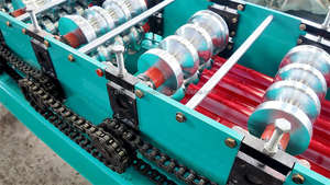 新しいアーク広告ガセットプレートマシンビルボードパネル製造機クラッディング壁パネル成形機 - Product Image 3