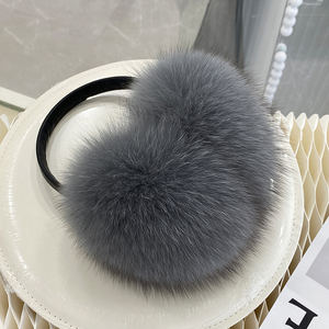 Jancoco 2025 Invierno Cálido Outwear Orejera de piel de zorro con diferentes colores - Product Image 1