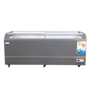 商用チェストフリーザーカーブガラスドア複合冷蔵庫付きスーパーマーケットアイランドフリーザー - Product Image 4