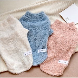 Pyjama doux et confortable pour chien avec nœud, combinaison moelleuse pour animaux de compagnie, pour petits chiens, chiots, chats, vêtements de nuit d'hiver - Product Image 2