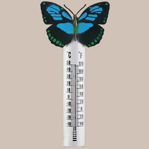 Termômetro de borboleta 3D para jardim ao ar livre, medidor de temperatura de parede decorativa para casa - Product Image 3