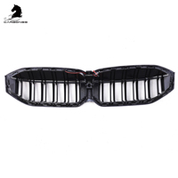 Calandre avant noire brillante de style LED à double barre pour BMW Série 3 G20 LCI 2023+
