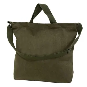 Custom Casual Travel Shoulder Shopping Plain Canvas Tote Bag with Adjustable Shoulder Strap
