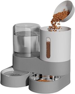Automatic Love <b>Cat</b> Dog Food & Water Dispenser Waterproof Eco-Friendly PP Indoor Pet <b>Feeder</b> for Small/Medium Pets - Product Image 1