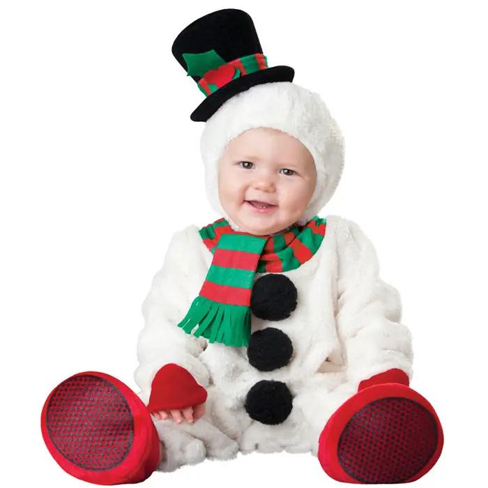 Alta qualità di natale tuta Cosplay costumi pupazzo di neve per il bambino