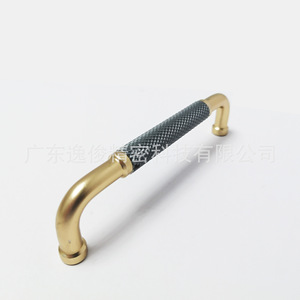 Tirador de aluminio gris azulado antideslizante para armario, pieza de ferretería 8016, diseño contemporáneo, moderno, minimalista y de lujo. - Product Image 3