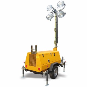 Torre de Luz LED Móvil de 110000 Lm con Base de Acero y Alimentación CA para Iluminación de Obras de Construcción - Product Image 3
