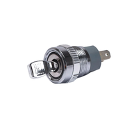Saklar Tombol Tekan Logam 2 Arah 16mm Arus Tinggi Elektronik On Off NO NC Self-lock 12V Tahan Air Push Pull Toggle Switch