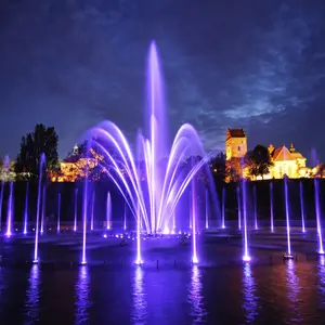 Уникальный дизайн, музыкальный танцевальный водяной музыкальный фонтан для отеля