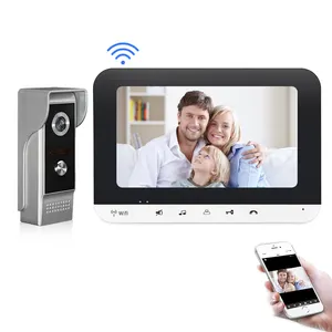 Vídeo porta telefone fábrica fornecedor wifi 4 fio sensor visual interphone sistema com fio vídeo interfone sistema