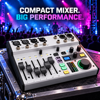 Console de mixage audio professionnelle AOFO, mixeur numérique compact avec Bluetooth pour l'enregistrement en studio et la diffusion en direct