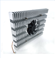 Ventilateur PWM 4 broches à 9 pales personnalisé, faible bruit, dissipateur thermique en aluminium extrudé pour le refroidissement de la carte graphique VGA