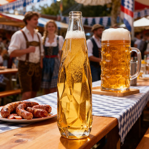 350ml 500ml 750ml thiết kế mới độc đáo rõ ràng kim cương hình dạng tinh thể Tequila rượu rượu Chai Nước Thủy Tinh chai rượu vang - Product Image 5