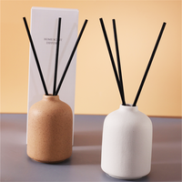 Diffuseur d'ambiance 100ml Diffuseur d'anches en céramique Bouteille d'aromathérapie Diffuseur d'anches en bouteille en céramique