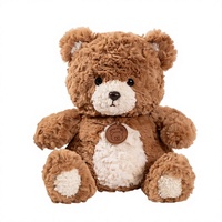 Ours en peluche lumineux musical avec éclairage LED, en coton PP, design cœur dans les mains, pour la Saint-Valentin, boîtes de poupées en peluche en forme de cœur d'amour