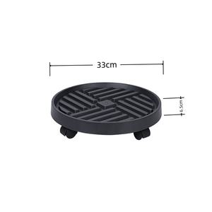 Nouvelle arrivée Bon marché Pratique pour la maison Jardin <span class=keywords><strong>à</strong></span> roulettes Grand support rond Plateau en plastique texturé pour l'extérieur - Product Image 2