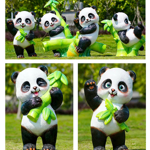 Escultura <span class=keywords><strong>de</strong></span> <span class=keywords><strong>Panda</strong></span> <span class=keywords><strong>de</strong></span> Fibra <span class=keywords><strong>de</strong></span> Vidrio Personalizada, Diseño IP, Tamaño Real para Parque Temático, Oso <span class=keywords><strong>de</strong></span> Fibra <span class=keywords><strong>de</strong></span> Vidrio - Product Image 2