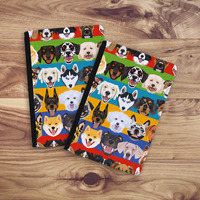 Nouveau livre de passeport en cuir pour animaux de compagnie imprimé par sublimation personnalisé porte-passeport pour animaux de compagnie portefeuille Services de fabrication personnalisables