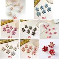 Barrettes pour cheveux de style coréen personnalisées, mini fleurs en perles, épingles à cheveux colorées, barrettes élégantes et nobles de haute qualité pour un usage quotidien