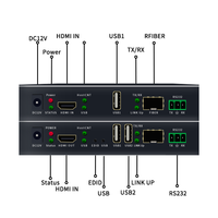 Industrieller HDMI-Glasfaser-Extender mit KVM-4K HDMI-Extender-HDMI-Glasfaser-Sender-/Empfänger-Kit