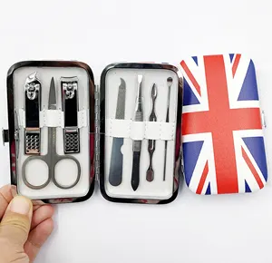 UK Flag Design Manicure Set Nail Clipper Grooming Kit