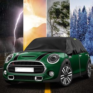 Media Cubierta Oxford <span class=keywords><strong>para</strong></span> <span class=keywords><strong>Coche</strong></span>, Resistente al Viento, al Polvo y a los Rayos UV, Protege el <span class=keywords><strong>Techo</strong></span> y Parabrisas <span class=keywords><strong>para</strong></span> Mini Cooper/S - Product Image 6