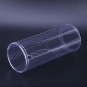 Wholesale Clear Plastic PET PVC Cylinder Packaging Customized Size Transparent Shape Clear Cylinder Containers For Toy Clothing