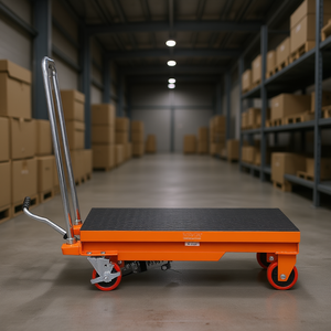 Carretilla elevadora de tijera hidráulica Vevor con capacidad de 500 libras y plataforma de elevación de 28.5 pulgadas para planta de fabricación - Product Image 2