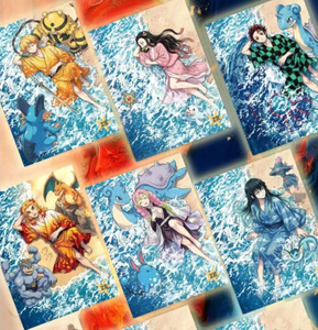 Oferta Especial: Tarjetas Coleccionables de Bestias Míticas de Demon Slayer y Pokémon, Despegables y Revelables - Product Image 6
