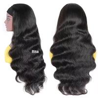 Perruque bandeau 180% cheveux humains bruns lisses, perruques en cheveux vierges indiens bruts, demi-perruque bandeau ajustable naturelle avec mèches en vrac