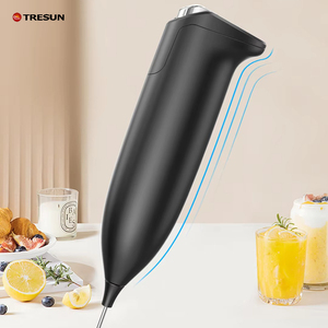 Mousseur à lait électrique portatif 2025 blanc et noir, alimenté par piles, pour café et cuisine - Product Image 6