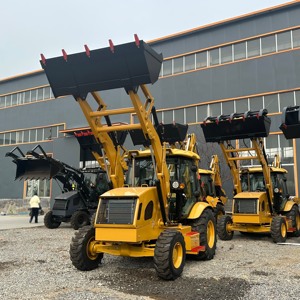 Mini-chargeuse-pelleteuse tractable 420F 430 416, engin de terrassement, petite chargeuse-pelleteuse sur roues, minirétrocaveuse - Product Image 2