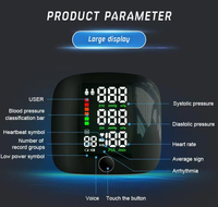 Large LCD Display Bp Monitor Voice Battery Electronic Digital Wrist Blood Pressure Monitor