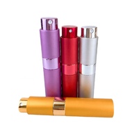 Flacon de parfum miniature portable en aluminium mat rechargeable Twist