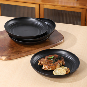 Assiettes de <span class=keywords><strong>pique</strong></span>-<span class=keywords><strong>nique</strong></span> en <span class=keywords><strong>plastique</strong></span> légères de 9 pouces de profondeur, vaisselle de restaurant moderne et durable pour le camping – Vente en gros - Product Image 2