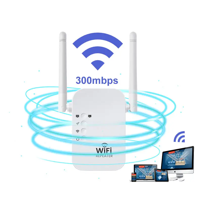 300Mbps 360สนับสนุนความคุ้มครองเต็มบ้านสมาร์ทที่แข็งแกร่ง Wifi ผ่านผนังเราเตอร์สัญญาณไร้สาย Repeater WiFi Extender