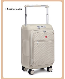 Tas Koper Troli Kapasitas Besar untuk Bagasi Pesawat, Bahan Kain Oxford, Tas Perjalanan dengan Roda Spinner, Set Koper Pria Wanita - Product Image 1