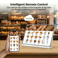 Pantalla Digital Inteligente de 27 Pulgadas con Menú Dividido para Restaurantes, Promoción de Múltiples Productos, Publicidad Android de Sobremesa