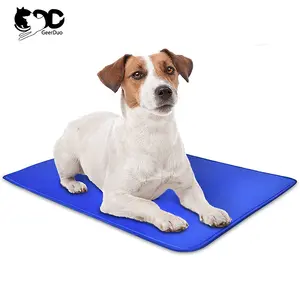 Geerduo PVC Không Thấm Nước Ice Mát Puppy Calming Pad Tái Sử Dụng Gấp Con Chó Giường Nệm Cho Chó Mèo Vật Nuôi Ngủ