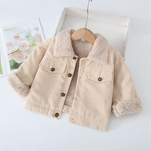 Giacca Invernale Trapuntata in Stile Coreano, in Velluto a Coste Ecologico e Traspirante, Cappotti per Bambini e Bambine - Product Image 3